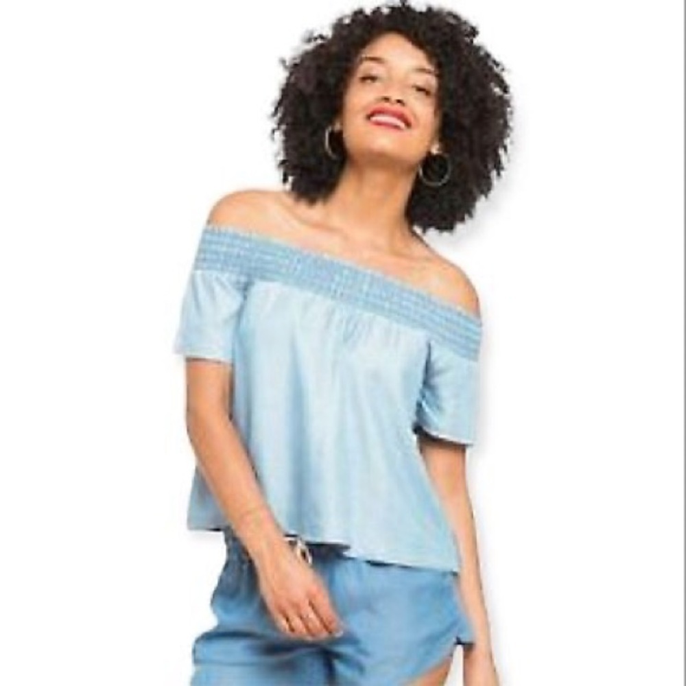 Marine Layer Hudson off shoulder blouse